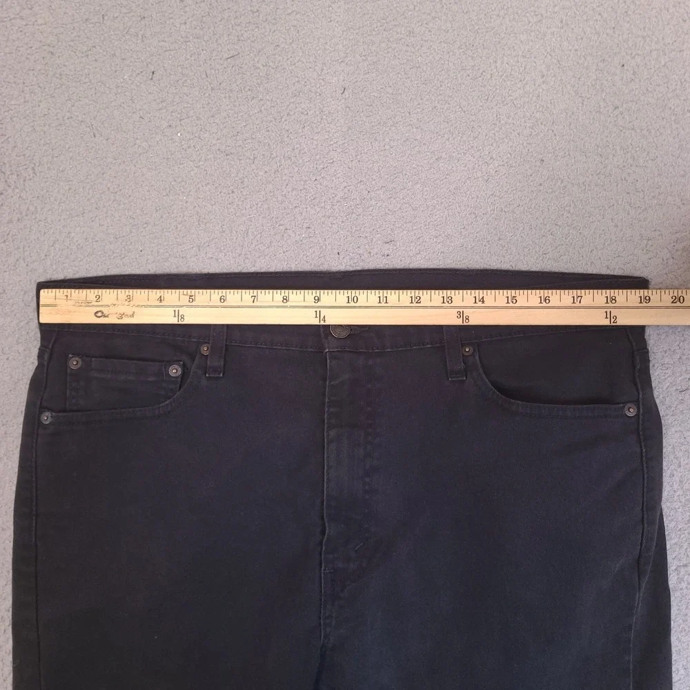 Levis Strauss Jeans Men 38x28.5 Black 510 Slim Straight Dark Wash American Denim